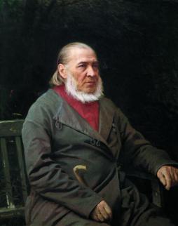 Портрет писателя Сергея Тимофеевича Аксакова. И.Н. Крамской, 1878 год.