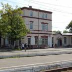 Зеленоградск. Железнодорожный вокзал, открыт 8 июля 1885 года. Август 2010 г.