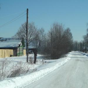 Улица в деревне Владычня