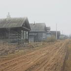 Деревня Щекино. В тумане. Март 2014 г. Фото: А. Максимов.