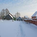 Деревня Отроковичи, зимний пейзаж. Январь 2011 г. Фото: Анатолий Максимов.