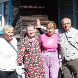 Жители села Малая Пуза и их гости