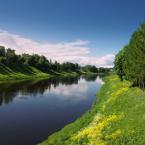 Река Волга в черте города, июнь 2017 г. Фото: Анатолий Максимов.