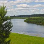 Вид на реку Тверца. Июнь 2014 г. Фото: Анатолий Максимов.