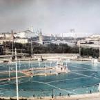 Бассейн «Москва» на месте Храм Христа Спасителя. 1960-70-е годы.