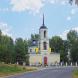 Церковь Николая Чудотворца в деревне Каюрово, вид с дороги на Кимры. Август 2014 г. Фото: Анатолий Максимов.