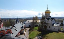 Саввино-Сторожевский монастырь. Вид с колокольни. Апрель 2014 г. Фото: А. Востриков.