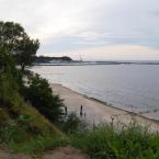 Город Пионерский. Вид на пляж с обрыва. Август 2010 года