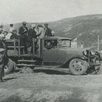 Магадан. Первый магаданский «автобус». 1930-е годы.