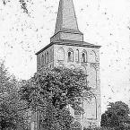 Башня кирхи в Побетене. Фото 1939 года.