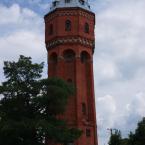 Поселок Знаменск, железнодорожная водонапорная башня 1909 года постройки. Июль 2011