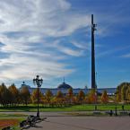 Монумент Победы, вид от храма Георгия Победоносца. Октябрь 2013 г. Фото: А. Востриков.