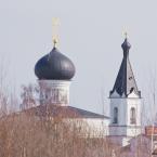 Купол Вознесенского собора и колокольня, апрель 2012 г. Фото: Анатолий Максимов.