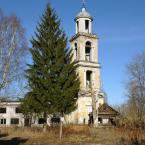 Преображенская церковь, вид на колокольню. Апрель 2013 г. Фото: Анатолий Максимов.