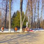 Братская могила на Волынском кладбище (Тверь). Апрель 2015 г. Фото: Анатолий Максимов.