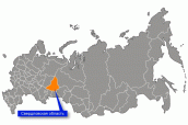Свердловская область на карте России