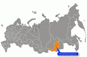 Республика Бурятия на карте России