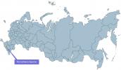 Республика Адыгея на карте России