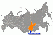 Иркутская область на карте России