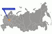 Костромская область на карте России