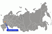 Липецкая область на карте России