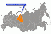 Ямало-Ненецкий автономный округ на карте России